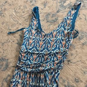 Anthropologie Blue Jersey Maxi dress